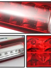 Xtune LED 3rd Brake Lights With Red Clear Lens Chevrolet Silverado | GMC Sierra 1999-2006                                     - BKL-JH-CSIL99-LED-RC - Image 2