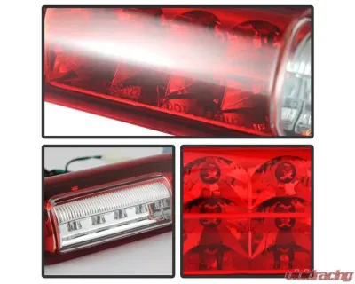 Xtune LED 3rd Brake Lights With Red Clear Lens Chevrolet Silverado | GMC Sierra 1999-2006 - BKL-JH-CSIL99-LED-RC