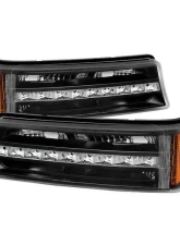 Xtune Akkon LED Bumper Lights With Black Lens Chevrolet Avalanche | Silverado 2002-2006                                     - CBL-JH-CS03-LED-BK - Image 4