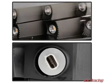 Xtune LED Daytime Running Parking Signal Lights With Black Lens Jeep Cherokee 2014-2017 - CBL-JH-JC14-LED-BK