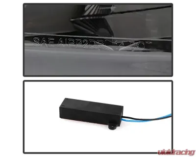 Xtune LED Daytime Running Parking Signal Lights With Black Lens Jeep Cherokee 2014-2017 - CBL-JH-JC14-LED-BK