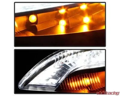 Xtune LED Daytime Running Parking Signal Lights With Black Lens Jeep Cherokee 2014-2017 - CBL-JH-JC14-LED-BK
