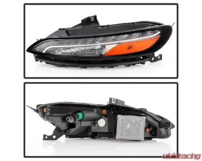 Xtune OE Left DRL Running Lights w/ Signal Lamps Jeep Cherokee 2014-2018 - CBL-JH-JC14-OE-L