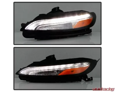 Xtune OE Left DRL Running Lights w/ Signal Lamps Jeep Cherokee 2014-2018 - CBL-JH-JC14-OE-L