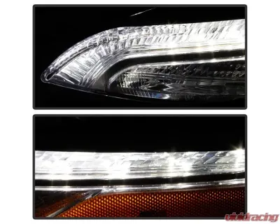 Xtune OE Left DRL Running Lights w/ Signal Lamps Jeep Cherokee 2014-2018 - CBL-JH-JC14-OE-L