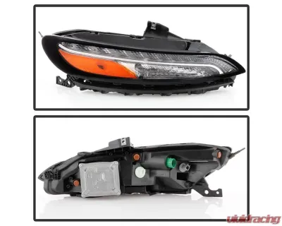 Xtune OE Right DRL Running Lights w/ Signal Lamps Jeep Cherokee 2014-2018 - CBL-JH-JC14-OE-R