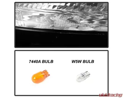 Xtune OE Right DRL Running Lights w/ Signal Lamps Jeep Cherokee 2014-2018 - CBL-JH-JC14-OE-R