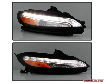 Xtune OE Right DRL Running Lights w/ Signal Lamps Jeep Cherokee 2014-2018 - CBL-JH-JC14-OE-R