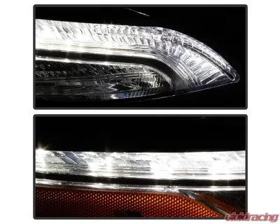 Xtune OE Right DRL Running Lights w/ Signal Lamps Jeep Cherokee 2014-2018 - CBL-JH-JC14-OE-R
