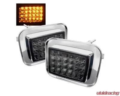 Xtune Corner Lights With Smoke Lens Hummer H2 2003-2009 - CCL-HUMMER-SM