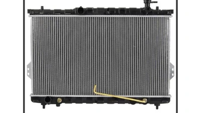 Xtune OEM 25310-26050/26450 Radiator Hyundai Santa Fe 2001-2006                                     - CDR-K8HSF012389 - Image 3