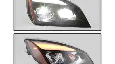 Xtune Passenger Side OEM Style LED Headlight Freightliner Cascadia 126 2018+                                     - E6FCA18MBP - Image 7