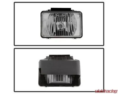 Xtune OEM Style Fog Lights With Chrome Lens Chevrolet Colorado | GMC Canyon | Isuzu I-Series 2004-2012 - FL-CCOL04-C