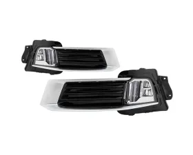 Xtune LED DRL Switch Back Fog Lights With Chrome Lens Cadillac XTS 2013-2015