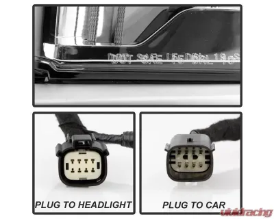 Xtune LED DRL Switch Back Fog Lights With Chrome Lens Cadillac XTS 2013-2015 - FL-JH-CXTS13-LED-C