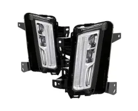 Xtune LED DRL Switch Back Signal Fog Lights With Chrome Lens Cadillac XT5 2017-2018