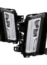 Xtune LED DRL Switch Back Signal Fog Lights With Chrome Lens Cadillac XT5 2017-2018                                     - FL-LED-CAXT517-C - Image 10