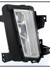 Xtune LED DRL Switch Back Signal Fog Lights With Chrome Lens Cadillac XT5 2017-2018                                     - FL-LED-CAXT517-C - Image 2