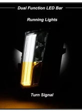 Xtune LED DRL Switch Back Signal Fog Lights With Chrome Lens Cadillac XT5 2017-2018                                     - FL-LED-CAXT517-C - Image 7