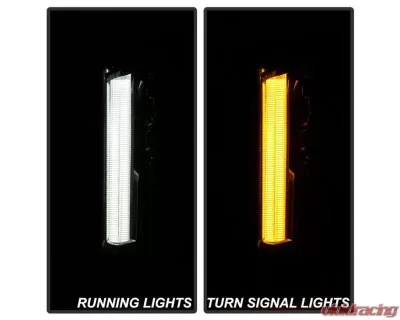 Xtune LED DRL Switch Back Signal Fog Lights With Chrome Lens Cadillac XT5 2017-2018 - FL-LED-CAXT517-C