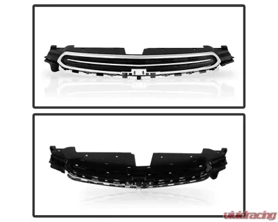 Xtune OE Style Chrome Front Upper Grille Assembly  Chevrolet Cruze 2015-2016 - GRI-CCRZ15-OELW-C