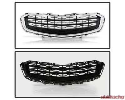 Xtune OE Style Chrome Front Grille Assembly  Chevrolet Cruze 2015-2016 - GRI-CCRZ15-OEUP-C