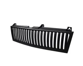 Xtune 1-Piece Black Vertical Billet Front Grille Chevrolet Silverado | Suburban | Tahoe 1999-2006