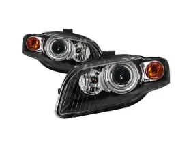 Xtune OEM Style Headlights With Black Lens Audi A4 | S4 2006-2008