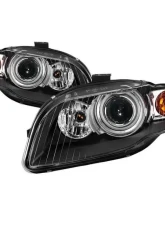 Xtune OEM Style Headlights With Black Lens Audi A4 | S4 2006-2008                                     - HD-JH-AA406-HID-BK - Image 8