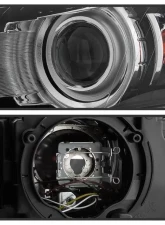 Xtune OEM Style Headlights With Black Lens Audi A4 | S4 2006-2008                                     - HD-JH-AA406-HID-BK - Image 3