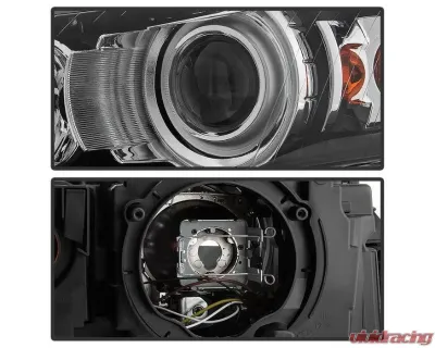 Xtune OEM Style Headlights With Black Lens Audi A4 | S4 2006-2008 - HD-JH-AA406-HID-BK