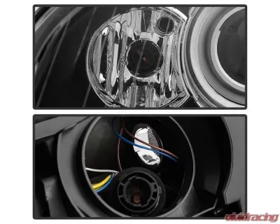 Xtune OEM Style Headlights With Black Lens Audi A4 | S4 2006-2008 - HD-JH-AA406-HID-BK
