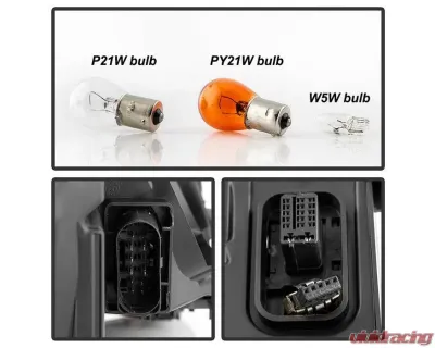 Xtune OEM Style Headlights With Black Lens Audi A4 | S4 2006-2008 - HD-JH-AA406-HID-BK