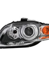 Xtune OEM Style Left Driver Side Headlights Audi A4 | S4 2006-2008                                     - HD-JH-AA406-HID-L - Image 9