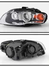 Xtune OEM Style Left Driver Side Headlights Audi A4 | S4 2006-2008                                     - HD-JH-AA406-HID-L - Image 2