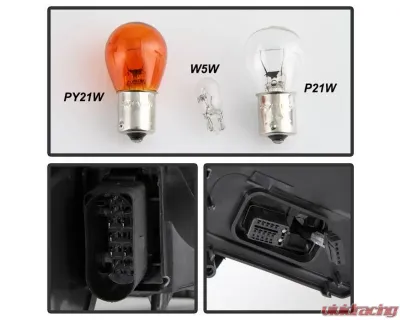 Xtune OEM Style Left Driver Side Headlights Audi A4 | S4 2006-2008 - HD-JH-AA406-HID-L