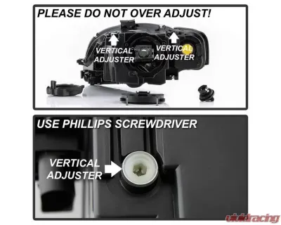 Xtune OEM Style Left Driver Side Headlights Audi A4 | S4 2006-2008 - HD-JH-AA406-HID-L