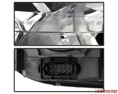 Xtune OEM Style Left Driver Side Headlights Audi A4 2006-2008 - HD-JH-AA406-OE-L