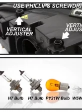 Xtune OEM Style Left Driver Side Headlights Audi A4 2006-2008                                     - HD-JH-AA406-OE-L - Image 6