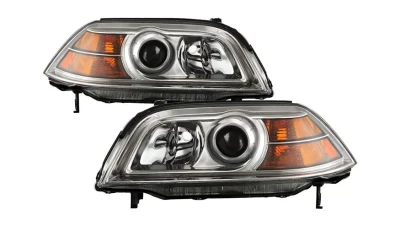 Xtune Crystal Headlights With Chrome Lens Acura MDX 2004-2006                                     - HD-JH-AMDX04-AM-C - Image 7