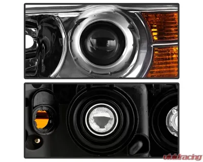 Xtune Crystal Headlights With Chrome Lens Acura MDX 2004-2006 - HD-JH-AMDX04-AM-C