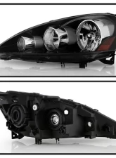 Xtune OEM Style Headlights With Black Lens Acura RSX 2005-2006                                     - HD-JH-ARSX05-AM-BK - Image 2