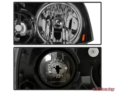 Xtune OEM Style Headlights With Black Lens Acura RSX 2005-2006 - HD-JH-ARSX05-AM-BK