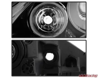 Xtune OEM Style Headlights With Black Lens Acura RSX 2005-2006 - HD-JH-ARSX05-AM-BK