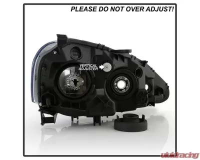 Xtune OEM Style Headlights With Black Lens Acura RSX 2005-2006 - HD-JH-ARSX05-AM-BK