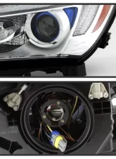 Xtune OEM Style Left Halogen LED Headlights With Clear Lens  Buick LaCrosse 2014-2018                                     - HD-JH-BLAC14-OE-L - Image 3