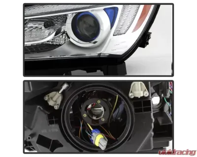 Xtune OEM Style Left Halogen LED Headlights With Clear Lens  Buick LaCrosse 2014-2018 - HD-JH-BLAC14-OE-L