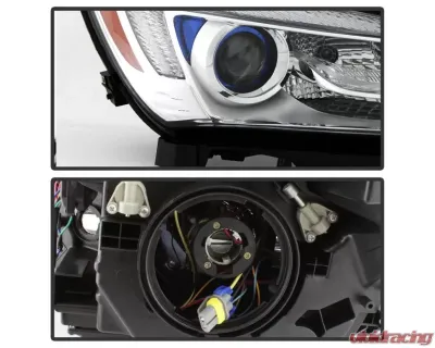 Xtune OEM Style Right Halogen LED Headlights With Clear Lens  Buick LaCrosse 2014-2018 - HD-JH-BLAC14-OE-R