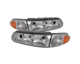 Xtune Crystal Headlights With Chrome Lens Buick Century | Regal 1997-2005