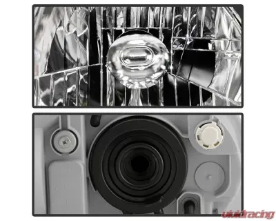 Xtune OE Chrome OEM Style Headlights Chevy Aveo | Pontiac G3 | Pontiac Wave 2007-2011 - HD-JH-CAVEO07-AM-C